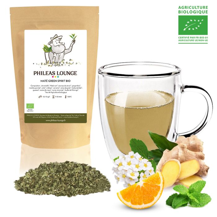 Phileas Lounge: Maté Green Spirit Bio _ achat en ligne thé